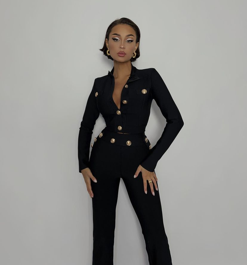 Men Formal Wear All Black - Nowy jesienny styl Czarny kolor Kobiety