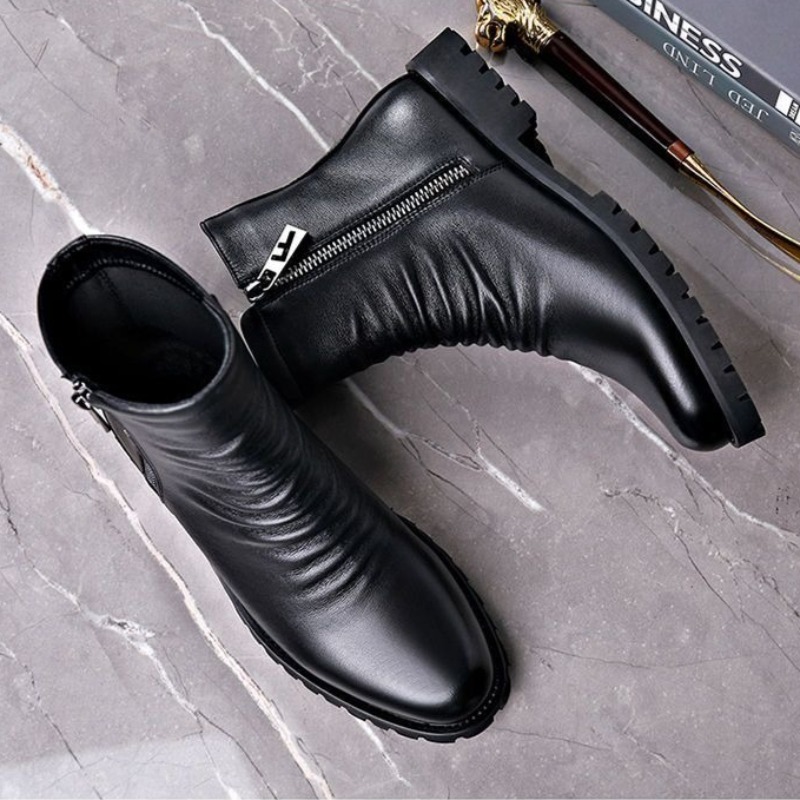 Men Formal Wear With Boots - Wysokiej jakości męskie buty za kostkę,