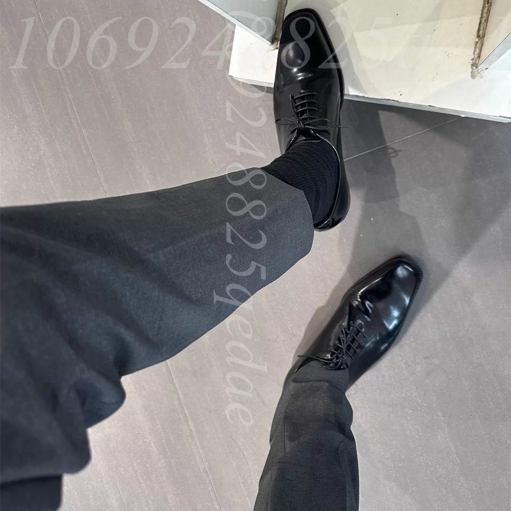 Męskie luksusowe brązowe skórz – Formal Men Daily Wear Footwear recenzja i cena