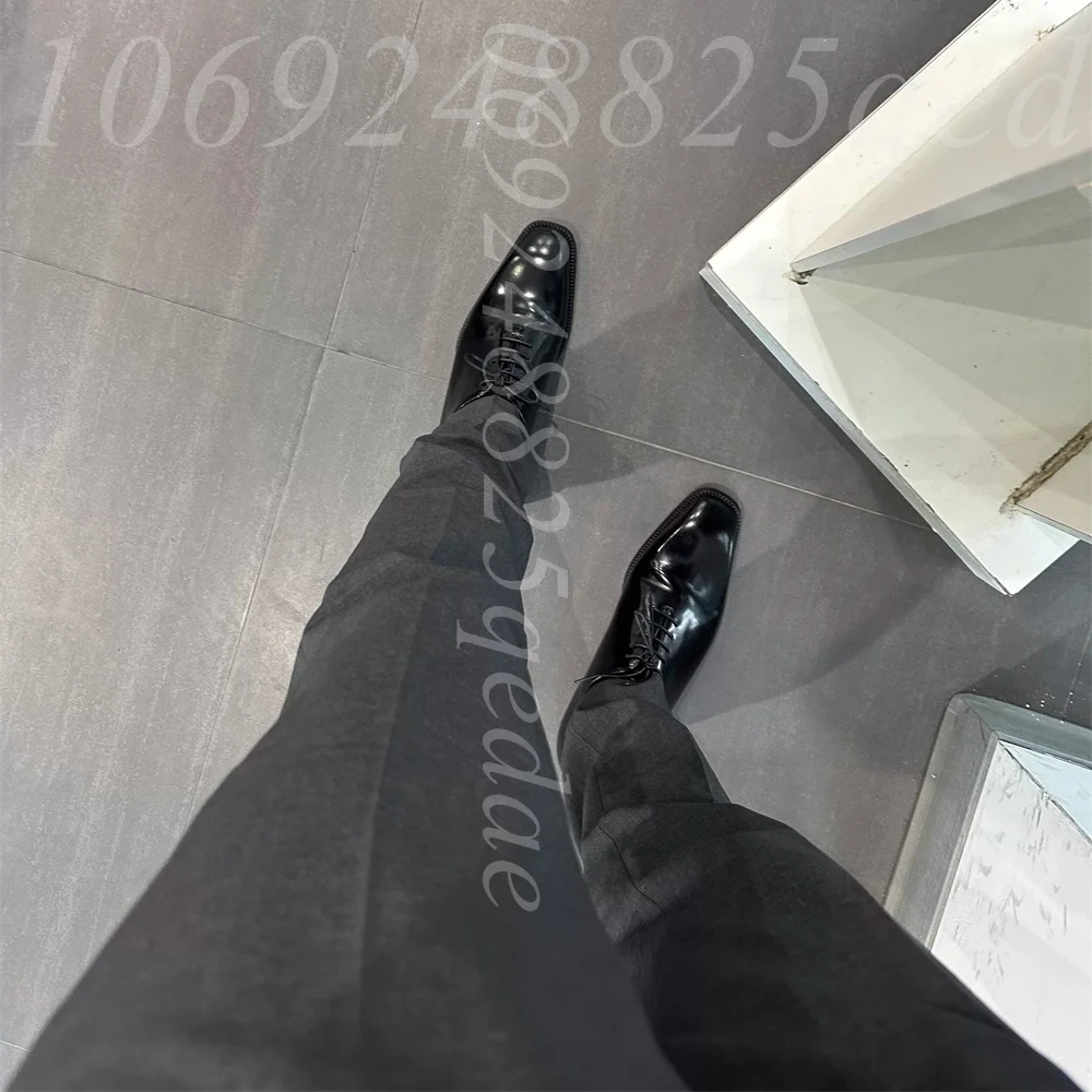 Męskie luksusowe brązowe skórz – Formal Men Daily Wear Footwear recenzja i cena
