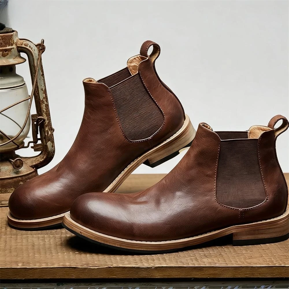 Męskie elastyczne botki Chelse – Formal Men Daily Wear Footwear recenzja i cena