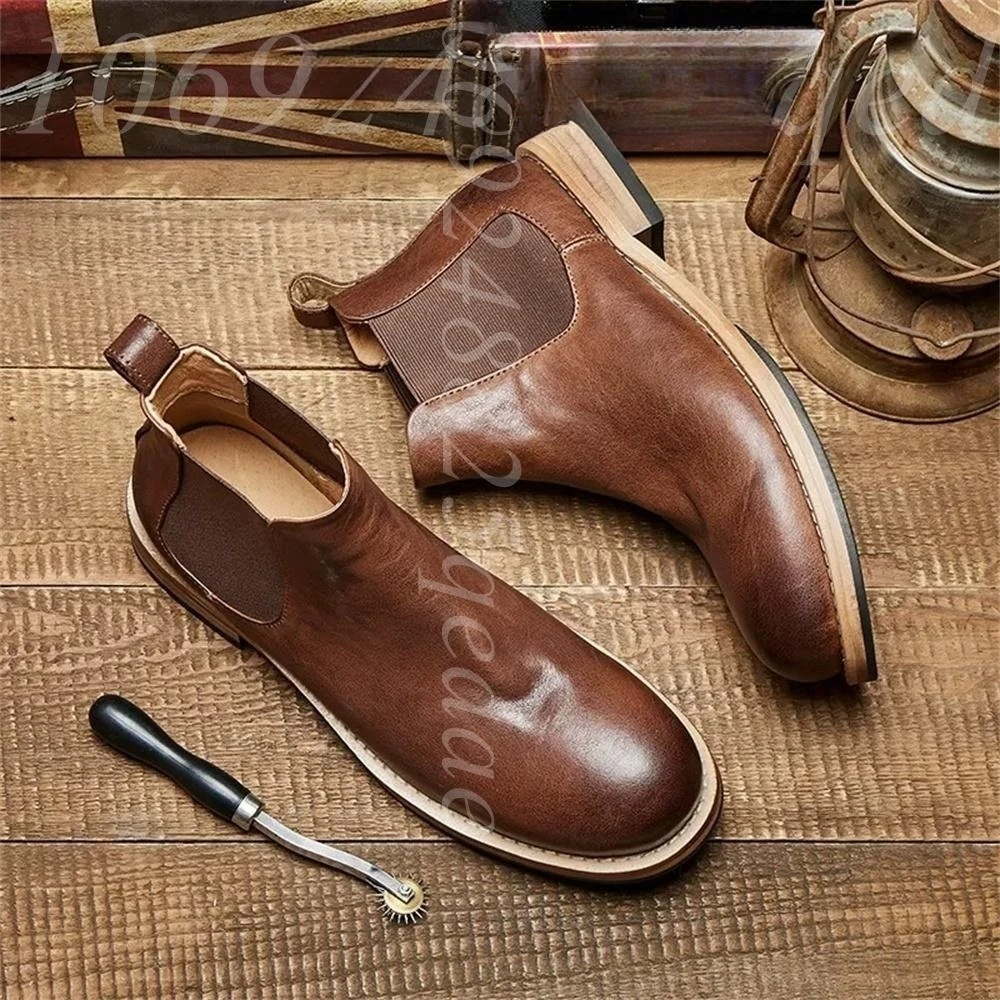 Męskie elastyczne botki Chelse – Formal Men Daily Wear Footwear recenzja i cena