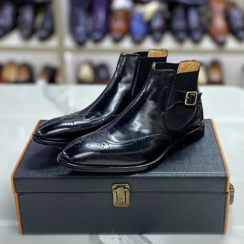 Męskie buty za kostkę z prawdz – Men Formal Wear With Boots recenzja i cena