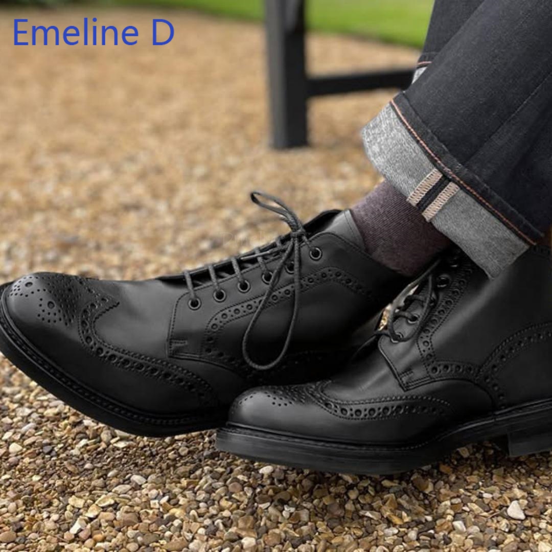 Męskie botki brogue z prawdziw – Formal Men Daily Wear Footwear recenzja i cena