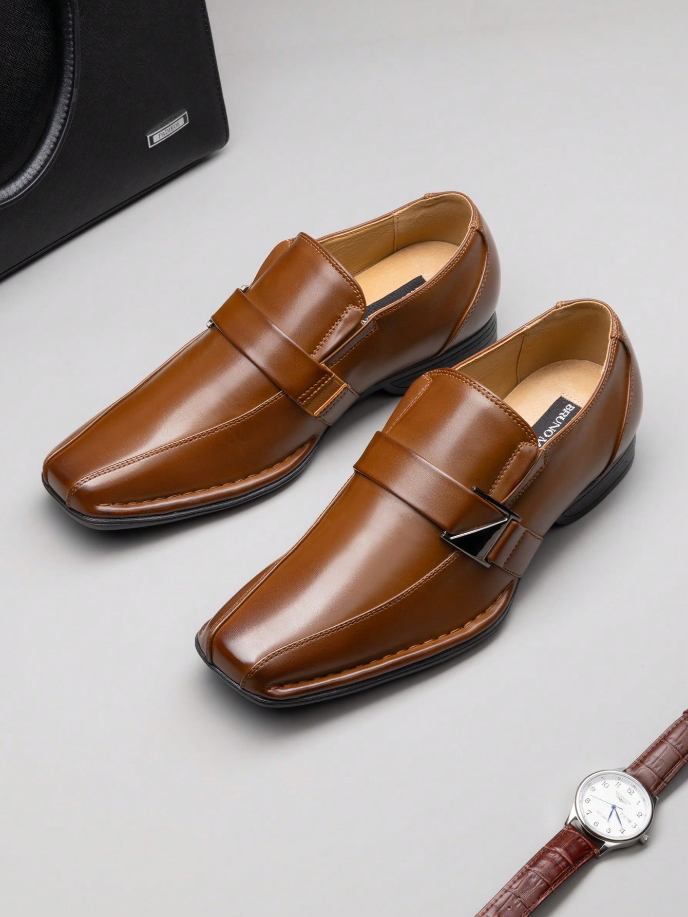 Eleganckie, skórzane mokasyny  – Formal Men Daily Wear Footwear recenzja i cena