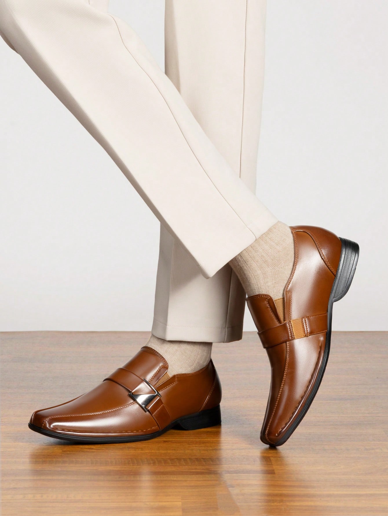 Eleganckie, skórzane mokasyny  – Formal Men Daily Wear Footwear recenzja i cena
