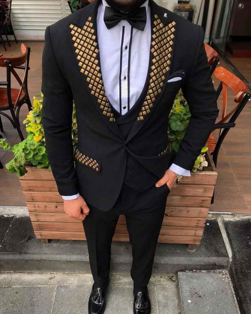 Nowoczesny garnitur smokingowy – Men Formal Wear Modern recenzja i cena